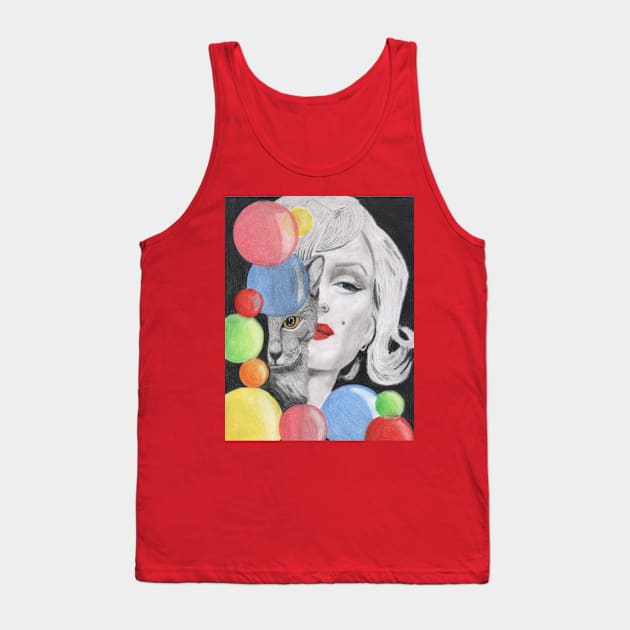 Marilyn Monroe Tank Top by teenamarie23art